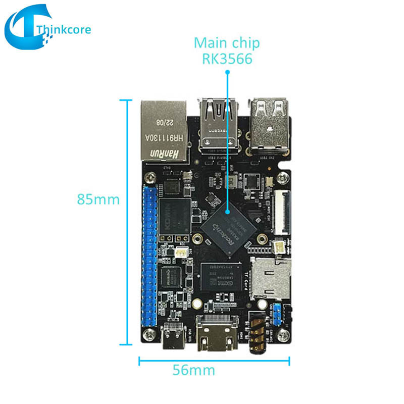 RK3566 SBC Υπολογιστής μονής πλακέτας Συμβατός με Raspberry Pi